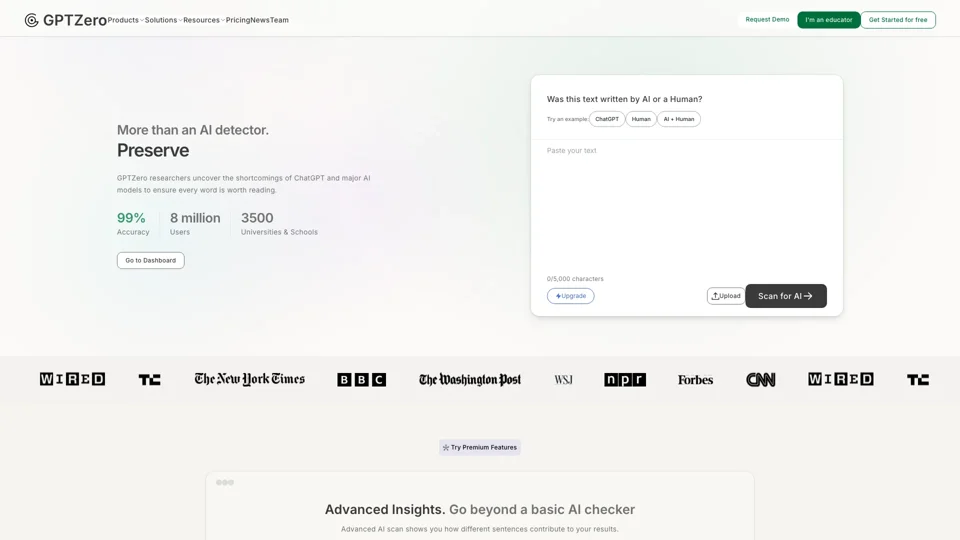 AI Detector - the Original AI Checker for ChatGPT & More