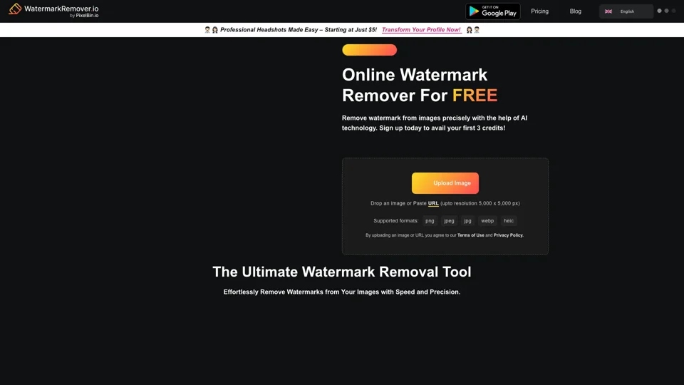 Watermark Remover - Remove Watermarks Online from Images for Free