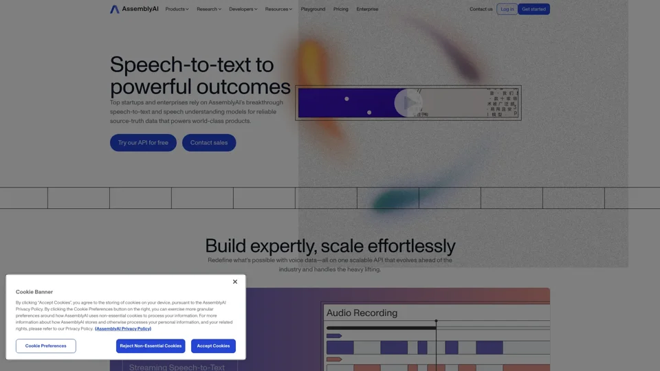 AssemblyAI | AI models to transcribe and understand speech