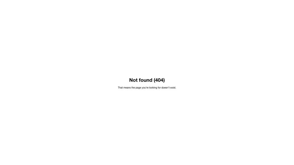 Not found