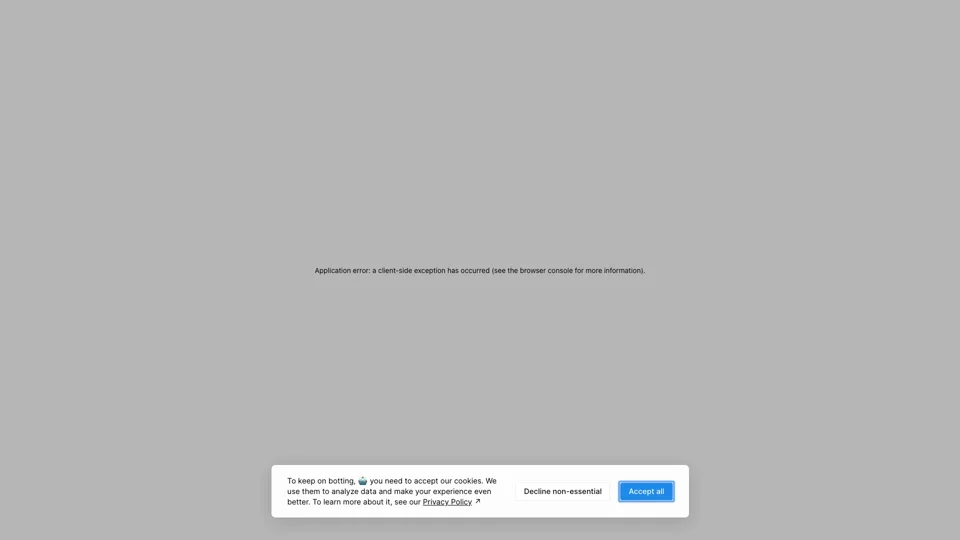 Application error: a client-side exception has occurred