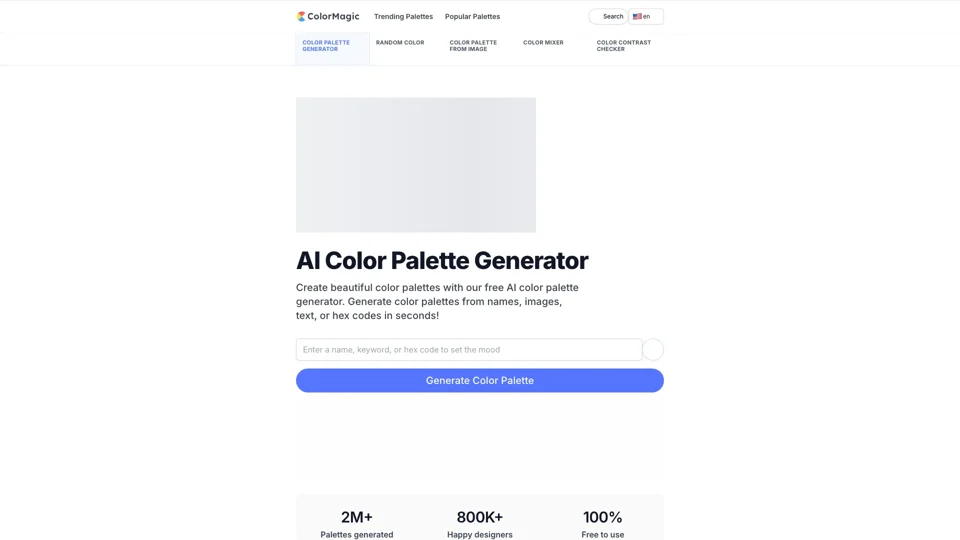 AI Color Palette Generator - ColorMagic