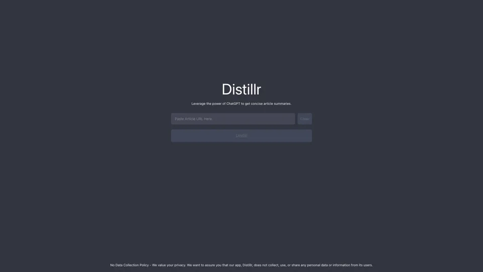 Distillr