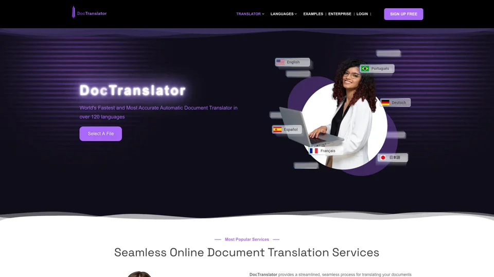 DocTranslator - Instantly Translate A Document