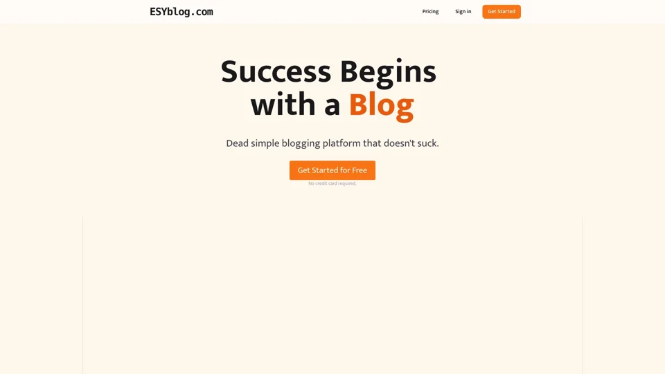 EsyBlog - Simple blogging platform