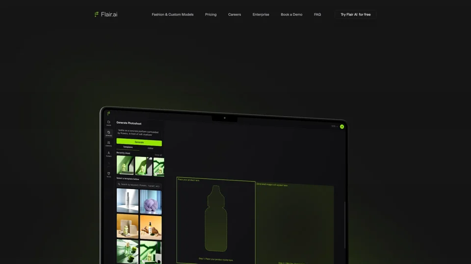 The AI design tool for product photography - Drag and drop to create stunning AI product photoshoots in seconds