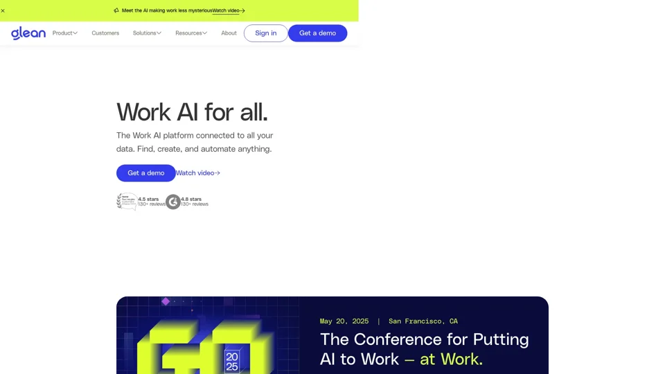 Work AI for all - AI platform for agents, assistant, search