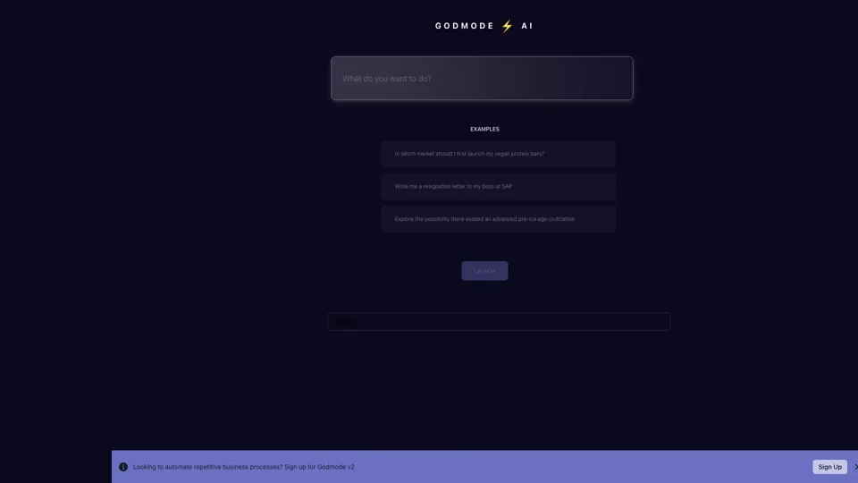 Godmode AI - Unlock the power of AI Agents