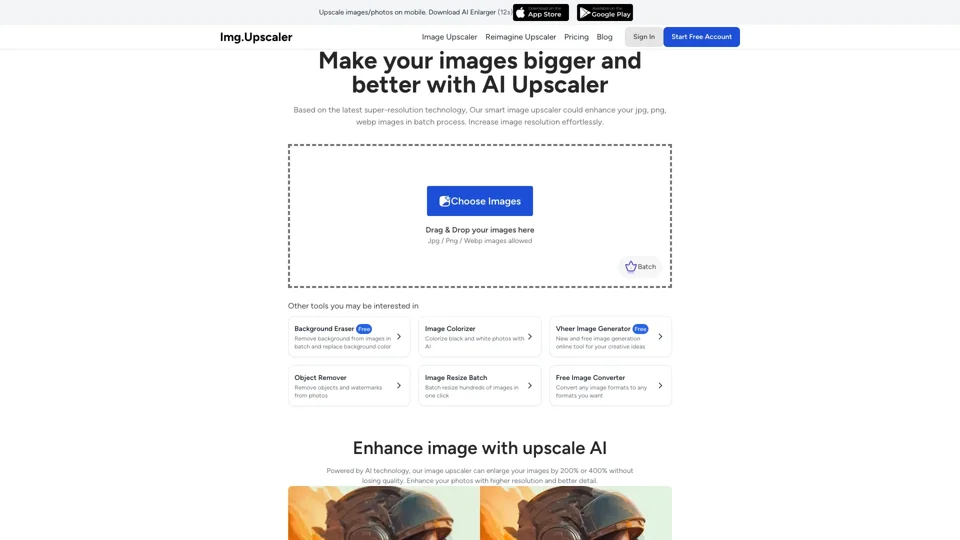 AI Image Upscaler | Upscale Image Online Batch Free