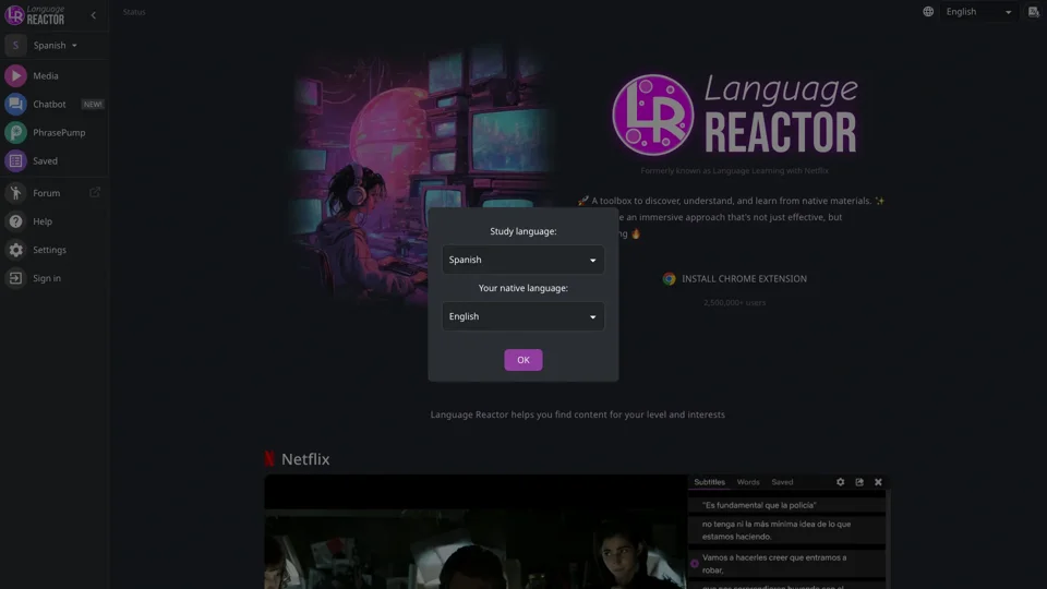 Language Reactor