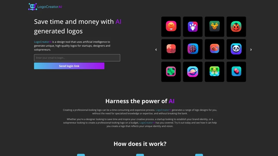 LogoCreatorAI - Logos created by AI