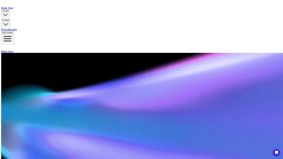 Magic Hour: Generative AI Tools for Video Content Creation