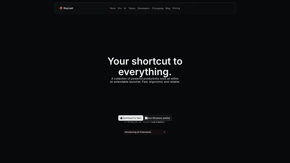 Raycast - Your shortcut to everything