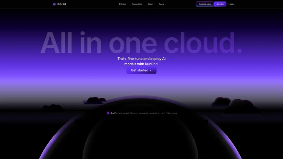 RunPod - The Cloud Built for AI