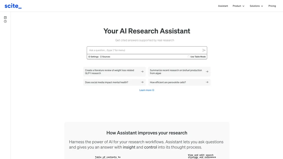 Your AI Research Assistant – Scite