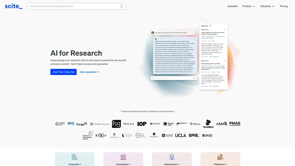AI for Research | Scite