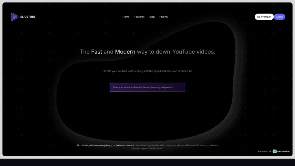 SliceTube - The Fast and Modern way to cut and download YouTube videos