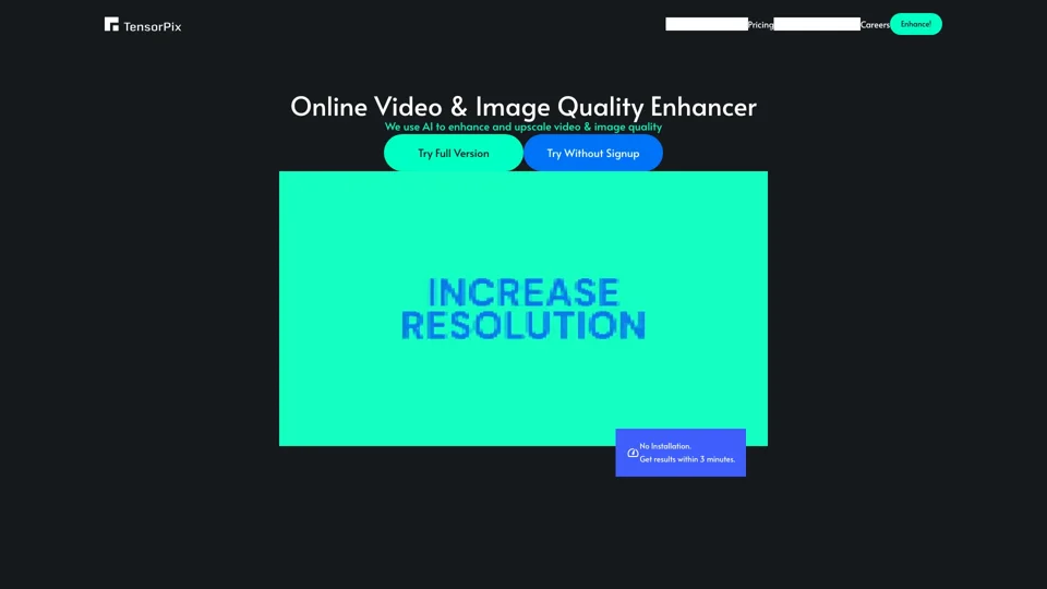 TensorPix - Enhance Video & Image Quality Online