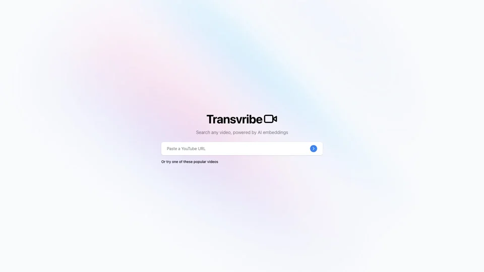 Transvribe | Ask any video any qustion