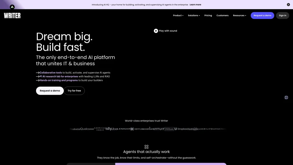 Writer - The only end-to-end AI platform that unites IT & business