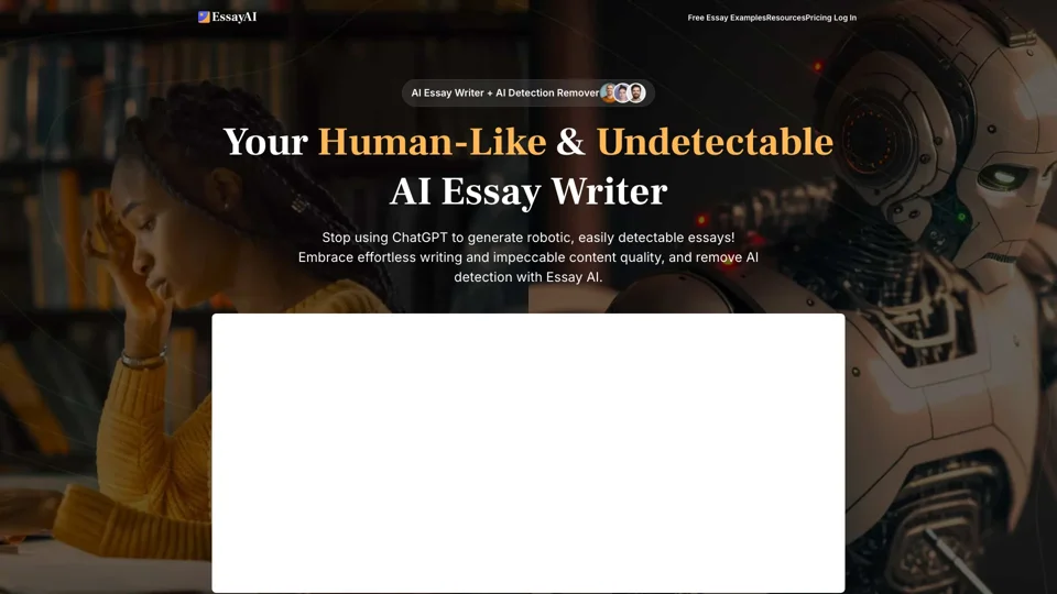 Essay AI: AI Essay Writer - Essay Generator - Avoid AI Detection