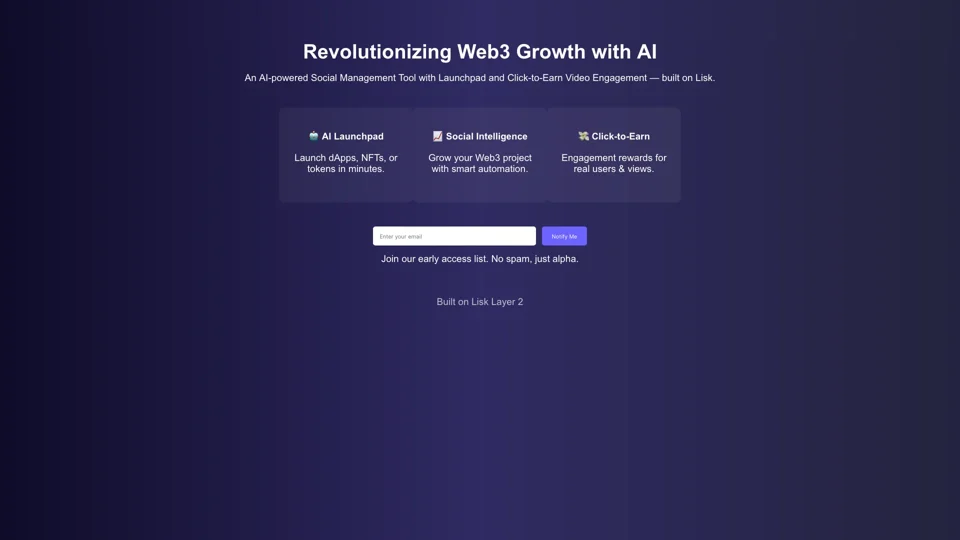 Coming Soon | AI Web3 Tool