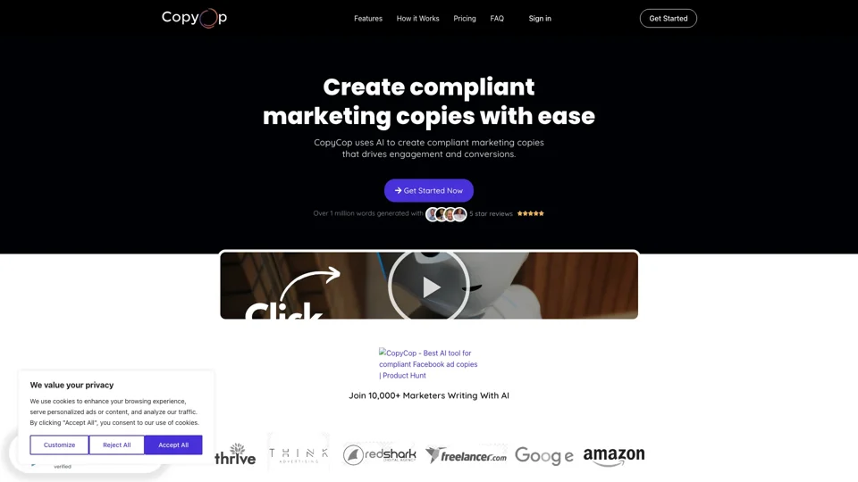 Copycop AI – Advanced AI Tool For Compliant Facebook Ad Copies
