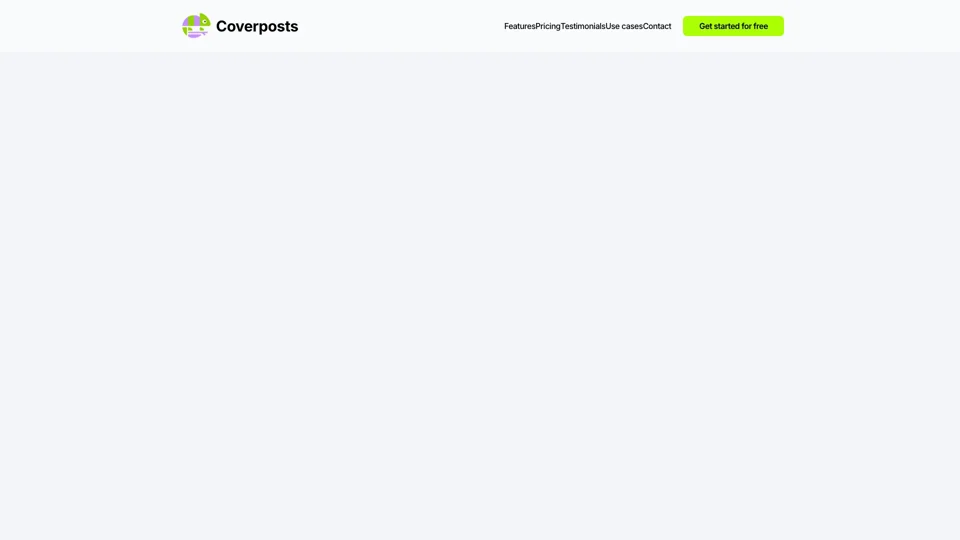 Coverposts - Turn your blog articles in social media posts in seconds 🚀