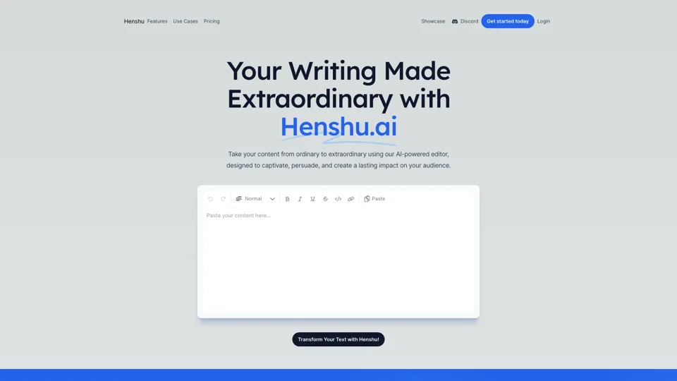 Henshu - Writing Made Extraordinary