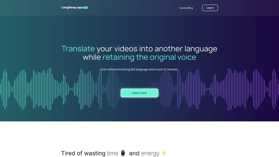 Translate video with your voice