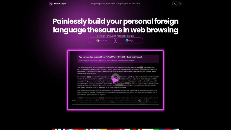 Turning your browser into a foreign language learning notebook! | NeonLingo