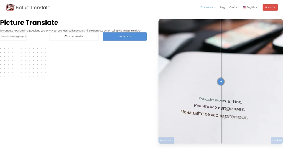 Picture Translate - Translate Image Text Online For Free