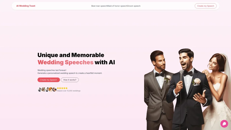 Unique and Memorable Wedding Speeches - AI Wedding Toast