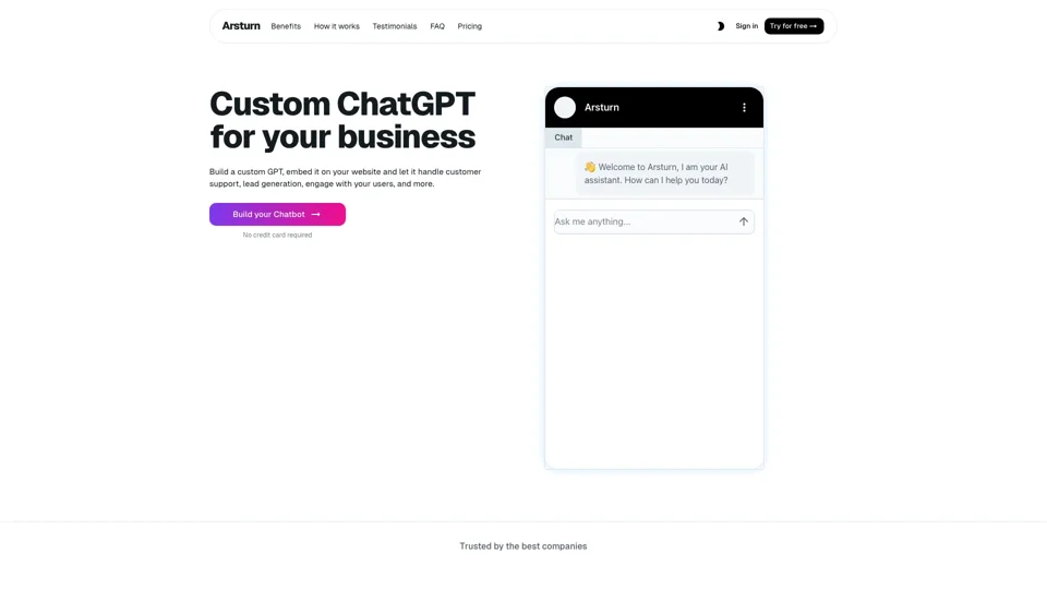 Arsturn: Instantly Create Custom ChatGPT Chatbots for Your Website | Boost Engagement & Conversions