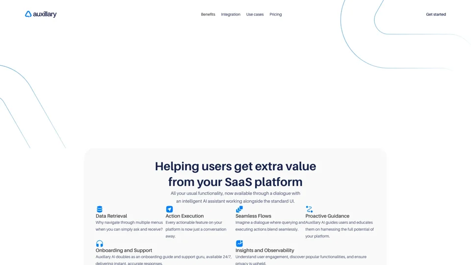 Auxillary – AI copilot for B2B platforms