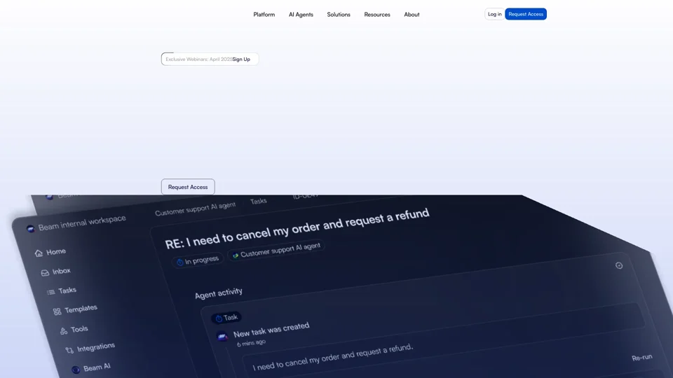 Leading Platform for Agentic Automation & AI Agents | Beam AI