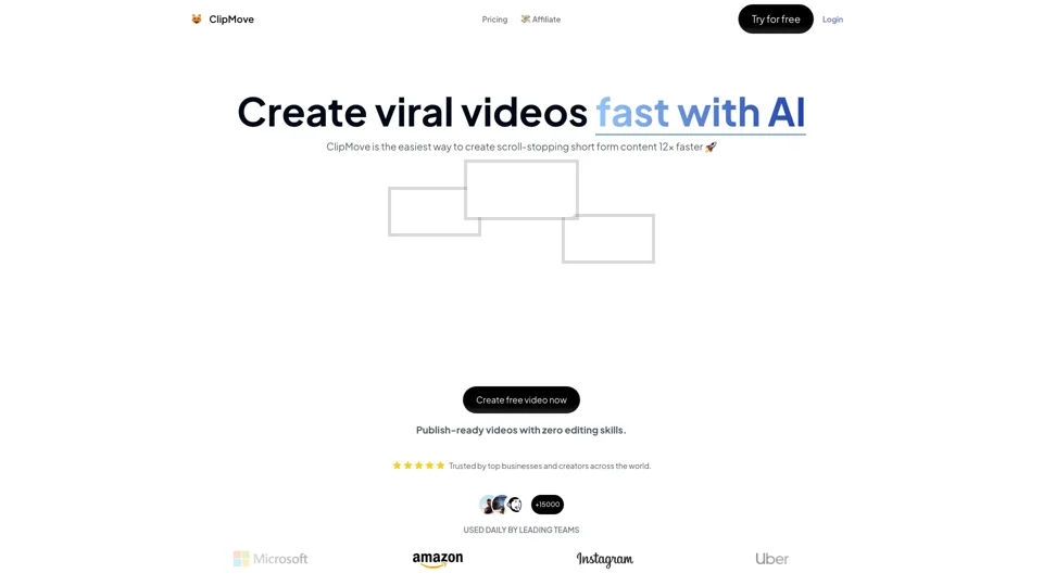 ClipMove.com - Make viral videos fast with AI | ClipMove.com