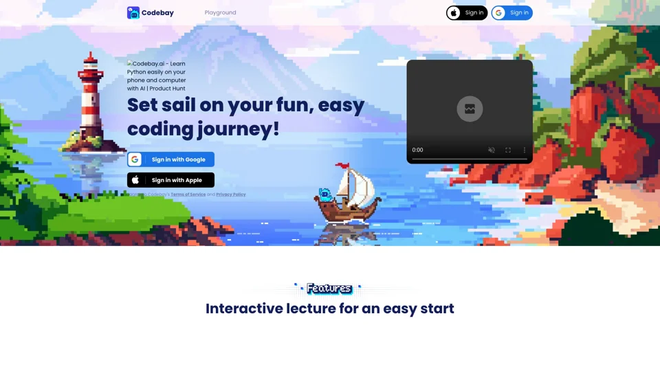 Codebay - Learning Python on phone with AI tutoring