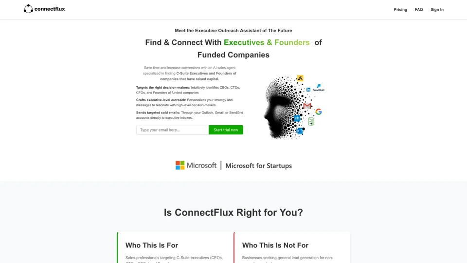 ConnectFlux - AI Outreach and Lead Generation Assistant