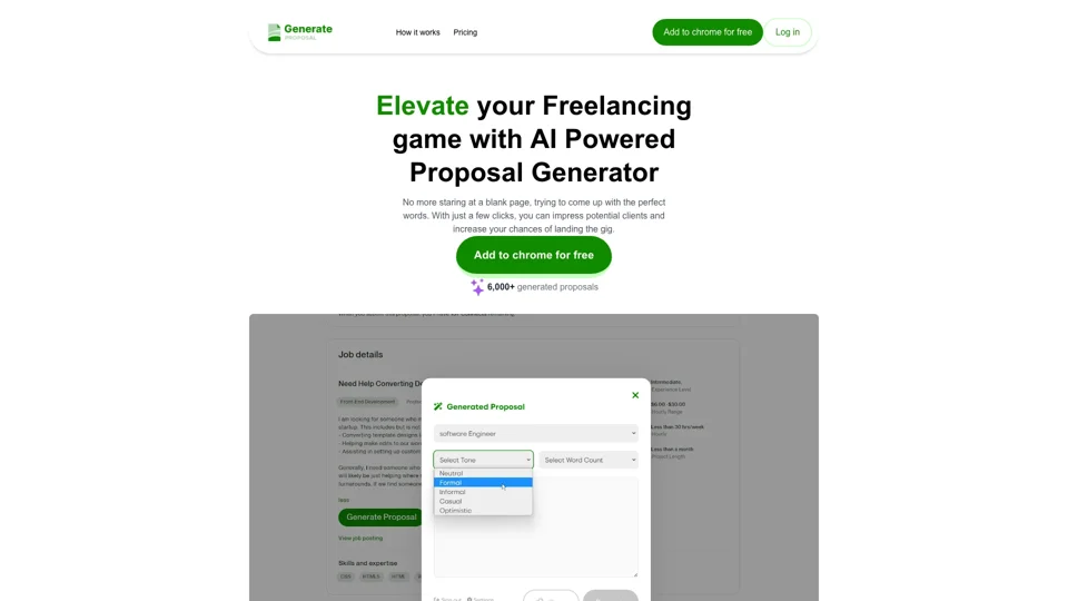 Generate Proposal - AI-Powered Proposal Generator Chrome Extension