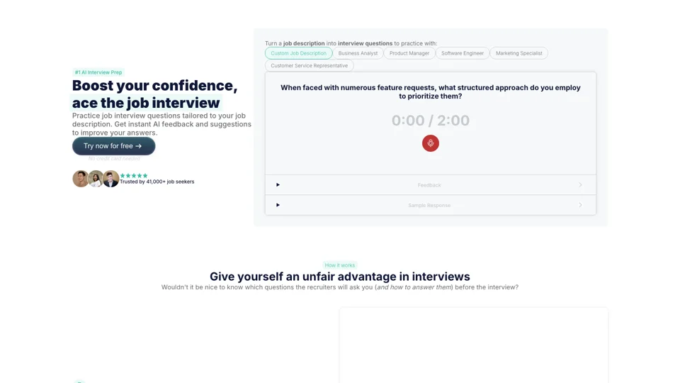 Interviews by AI | AI-powered Interview Preparation