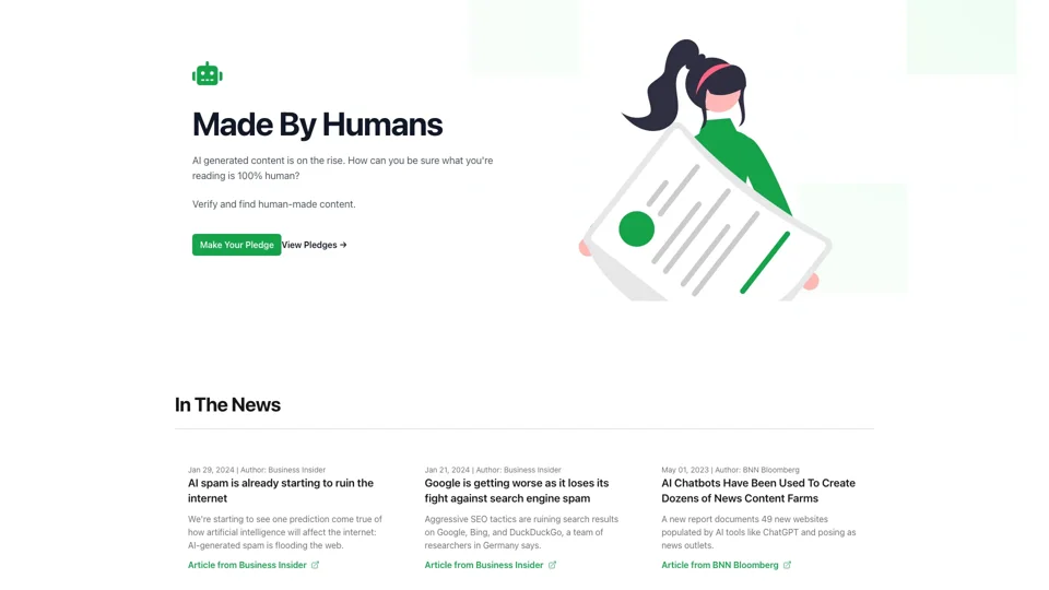 Human-made Content | Nonbot.org