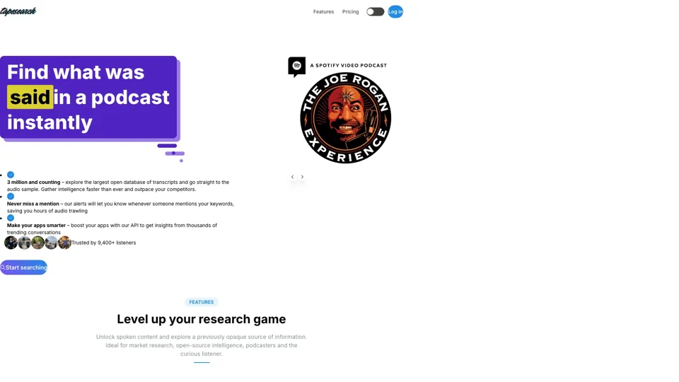 Tapesearch - Every Podcast Conversation at Your Fingertips