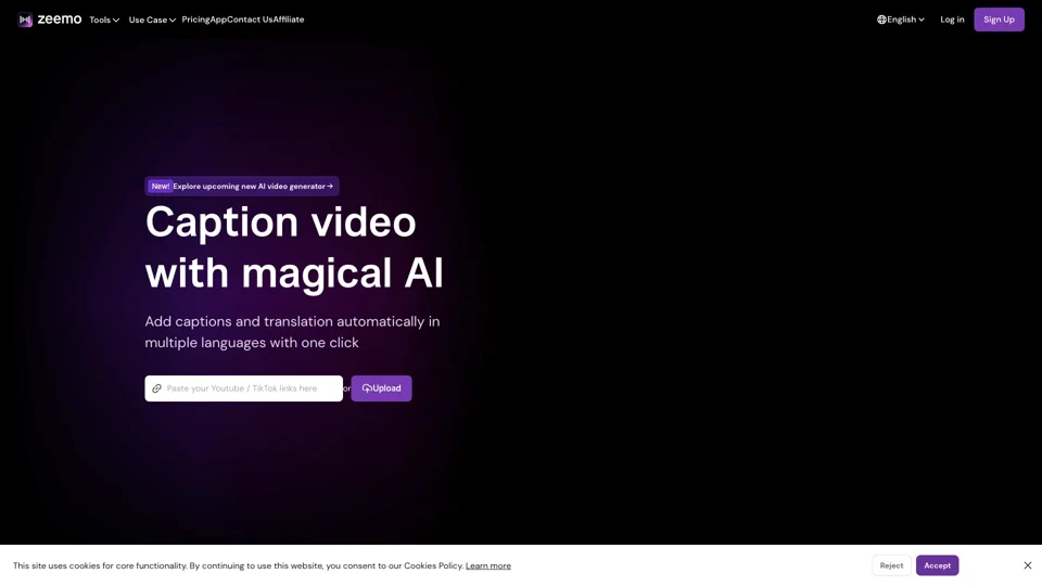 Zeemo AI | Add Subtitles to Video - Powerful Caption Generator