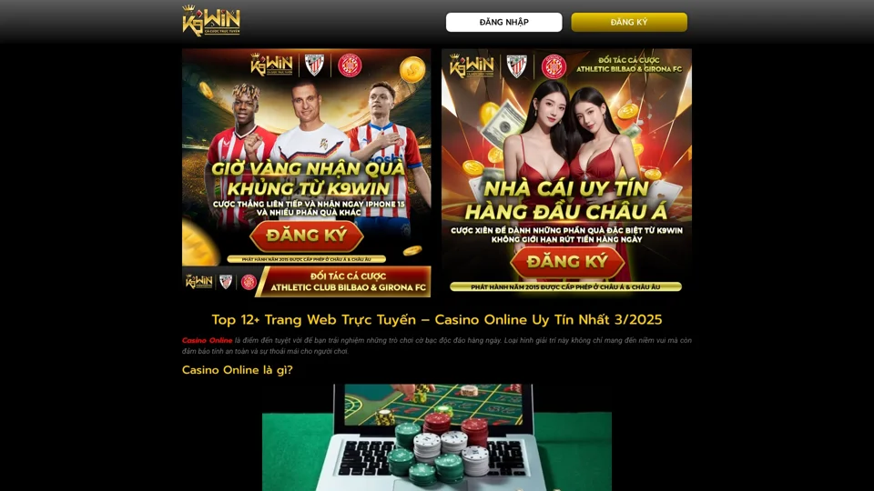 12 Trang Nhà Cái Casino Online - Web Game Casino Trực Tuyến Uy Tín