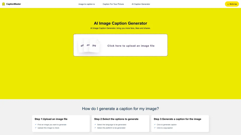 AI Image Caption Generator | Free Instagram Caption Maker