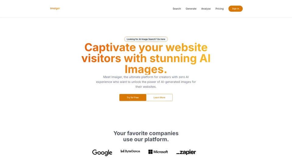 Imaiger: Best Online Platform to Generate AI Images for Website