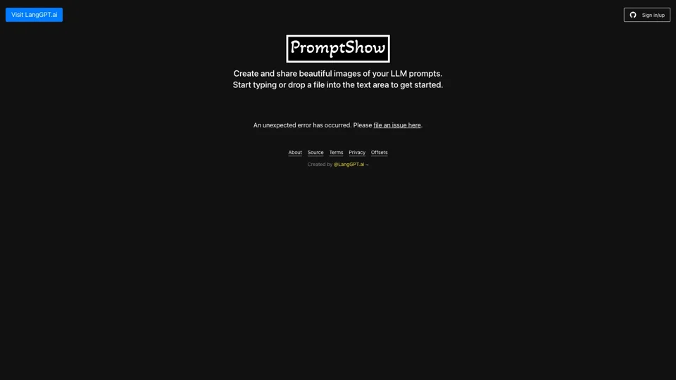 PromptShow | Create and share beautiful images of your LLM Prompts
