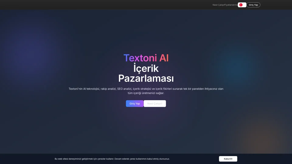 Textoni AI - İçerik Pazarlama Sihirbazı - Textoni AI